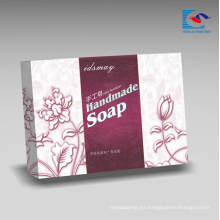 Embalaje cosmético reciclado personalizado del regalo de la caja de papel de la cartulina para el jabón hecho a mano